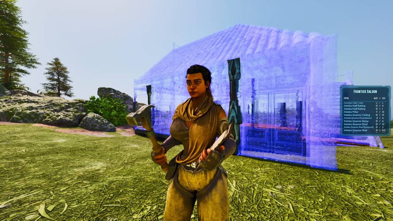 ARK Survival Ascended, PC, Gameplay, How To Use Template Hammer & Build Mode, Screenshot, NoobFeed